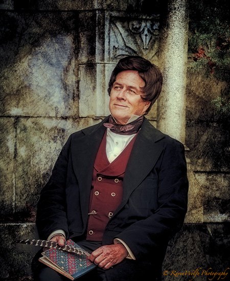 John D. Anderson depicted as Washington Irving