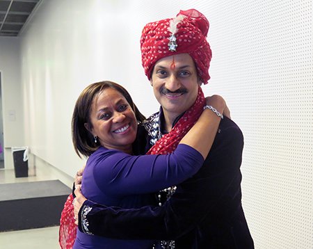 Alumna Wendy Wheaton and Prince Manvendra