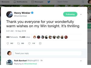 Henry Winkler emmy tweet