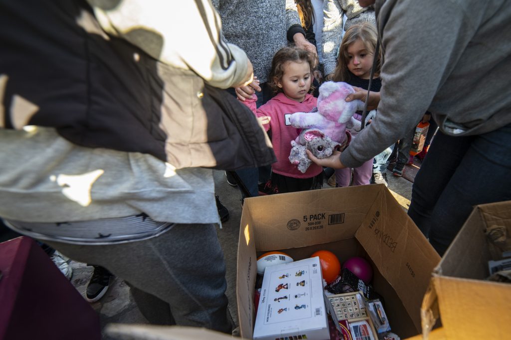 Border Angels distributed toys to children at the Tijuana border.
