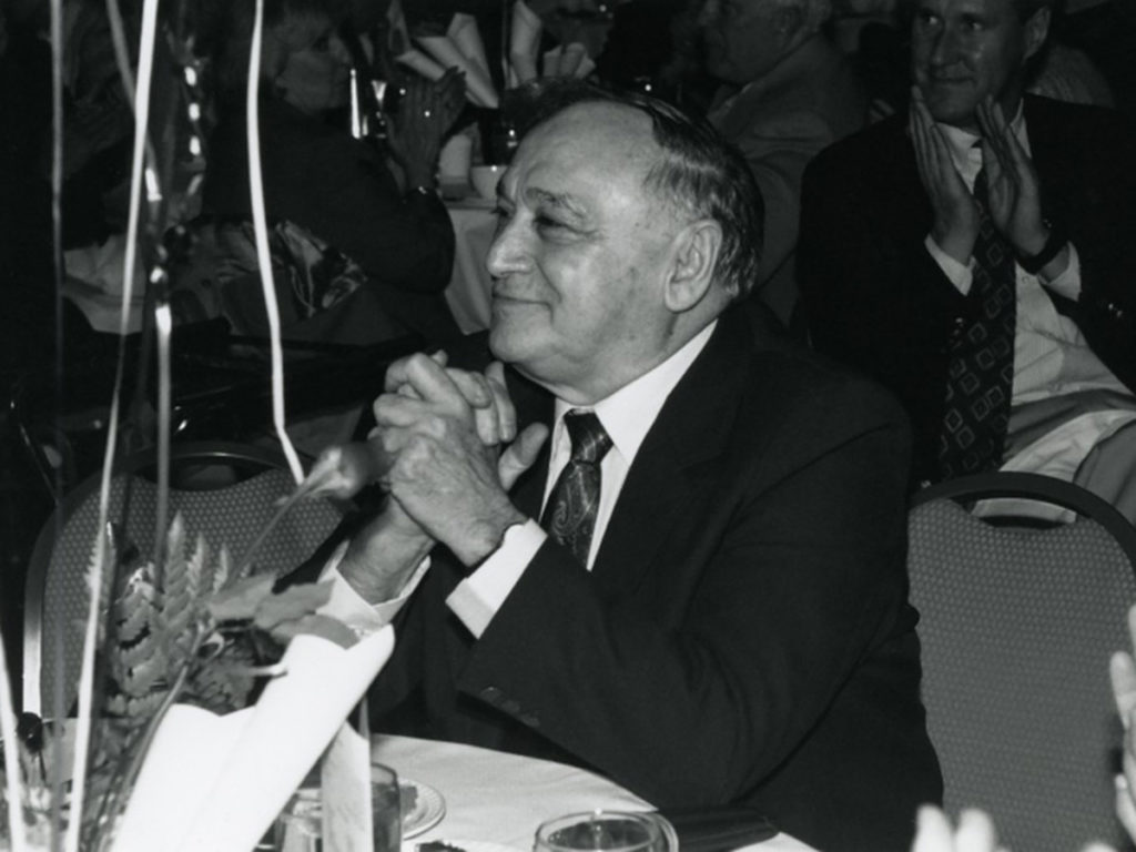 Leo Nickole at table with balloons