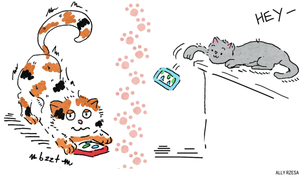 illustration of cats