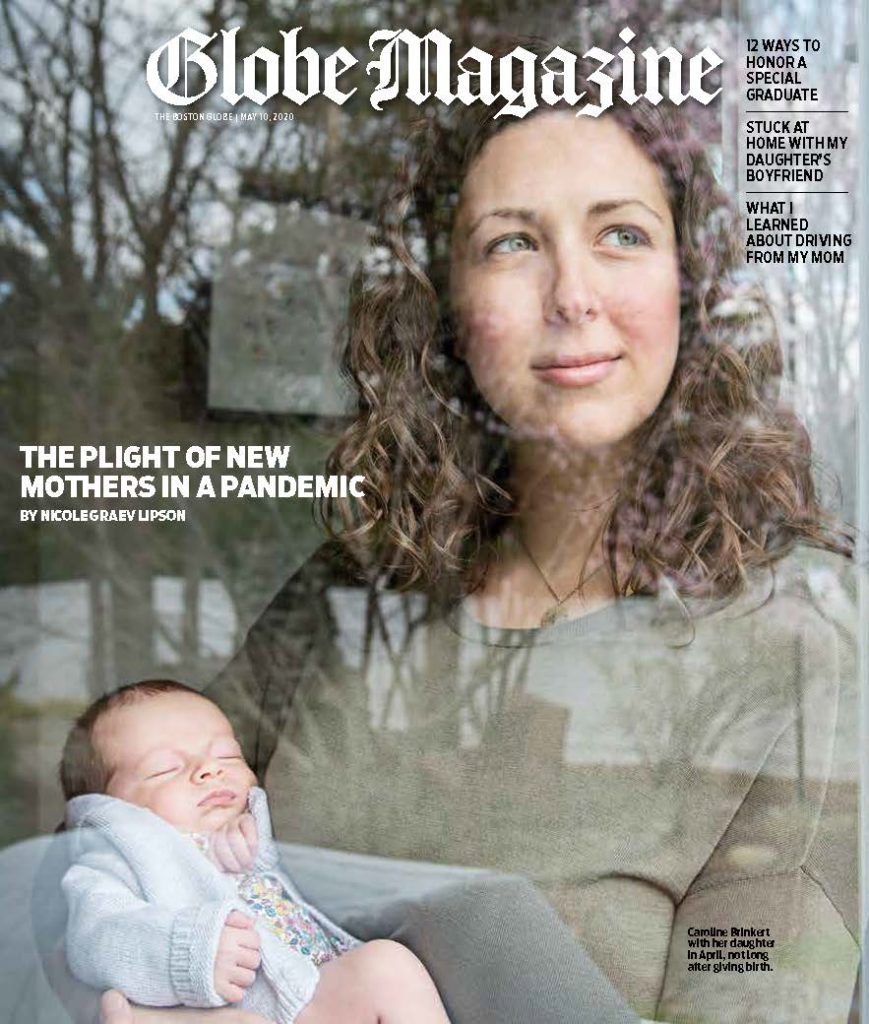 Globe Magazine cover featuring mother and baby