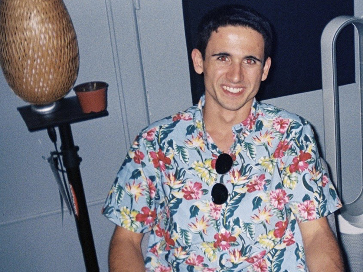 Bram Lowenstein in floral shirt