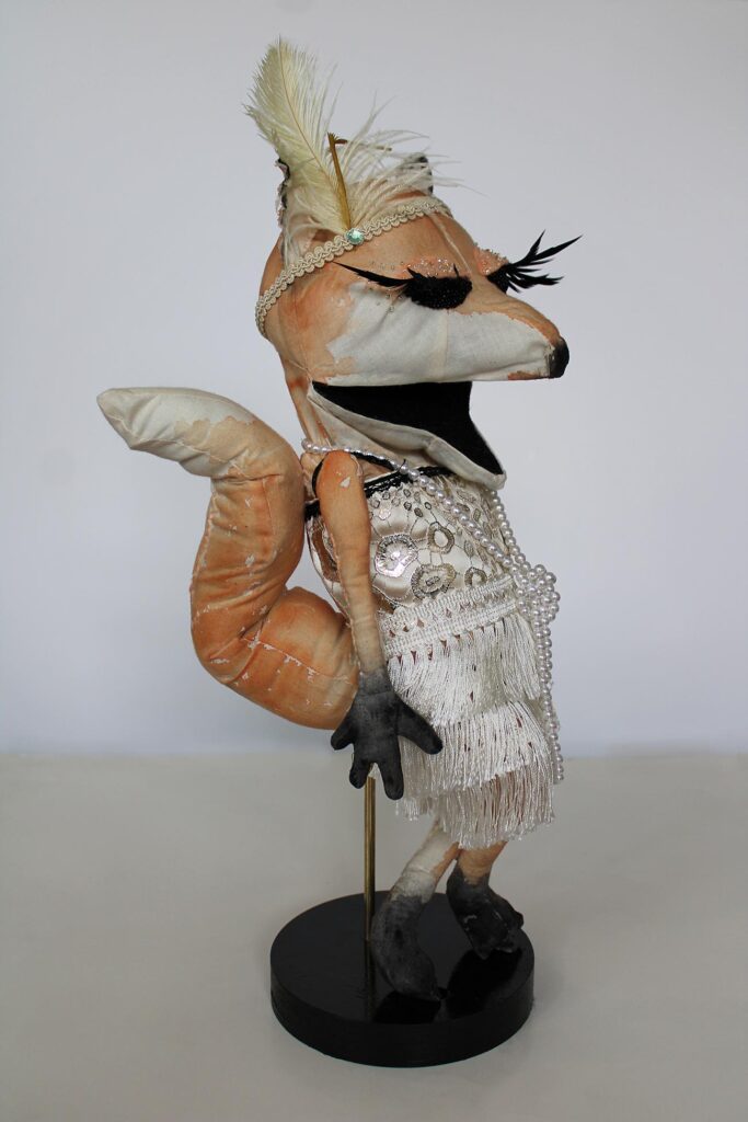 A fox puppet