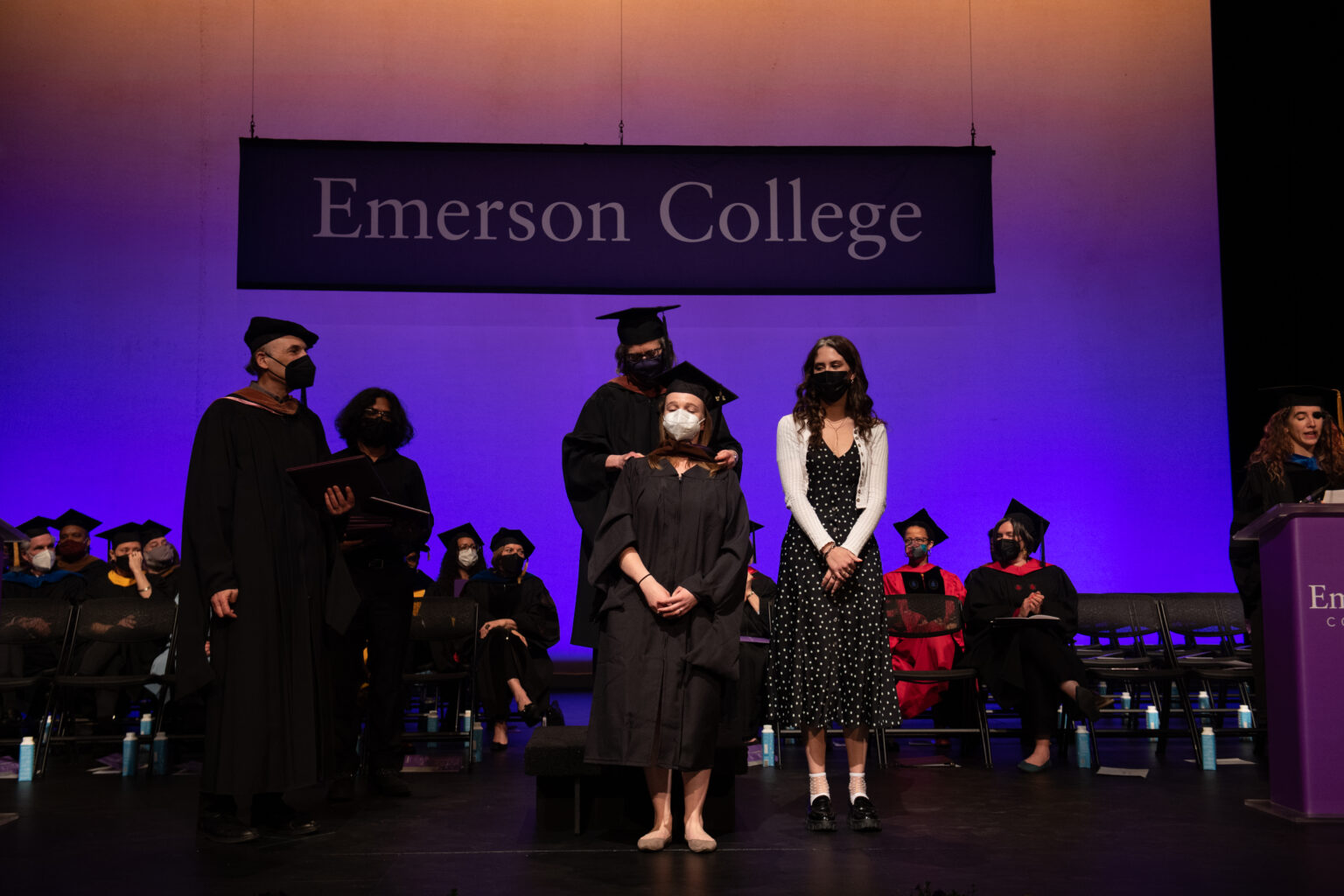 Graduate Students Celebrate Hooding Ceremonies InPerson Emerson Today