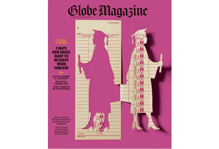 Boston Globe magazine cover