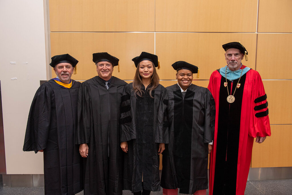 honorary degree recipients, trustee chair, president in regalia