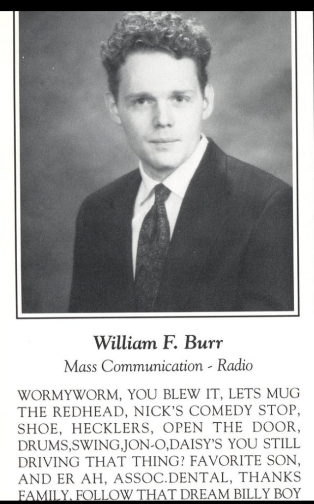 Bill Burr's yearbook photo