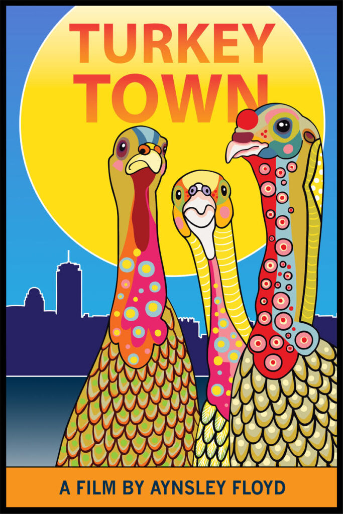 Graphic poster for Turkey Town documentary