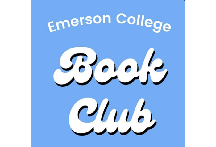 Text reads: Emerson College Book Club