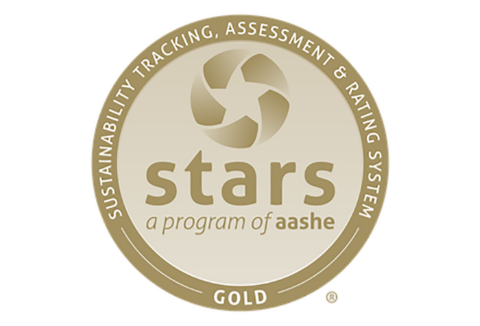 Logo for AASHE STARS Gold status
