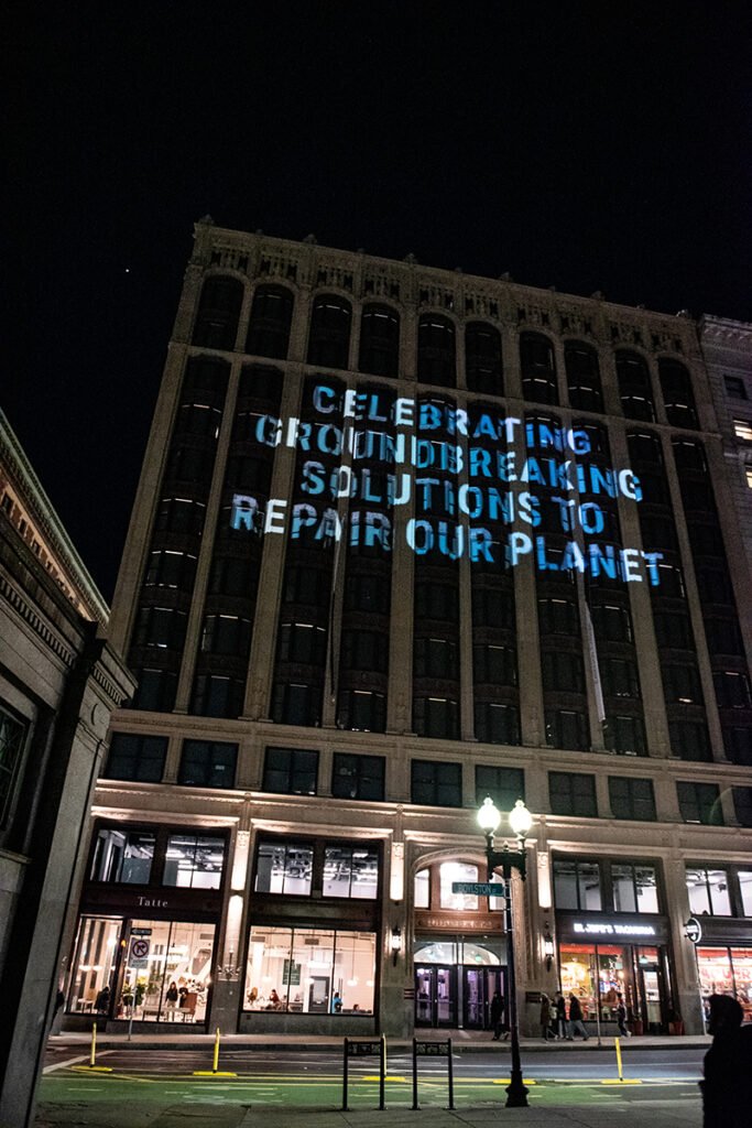 Little building at night