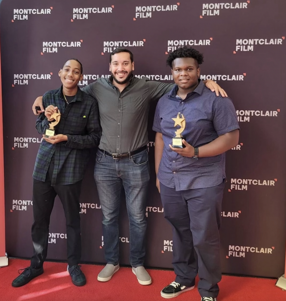 Terrence Faison, Anthony Perez, and Brooks Walker, at the 2021 Montclair Film Festival