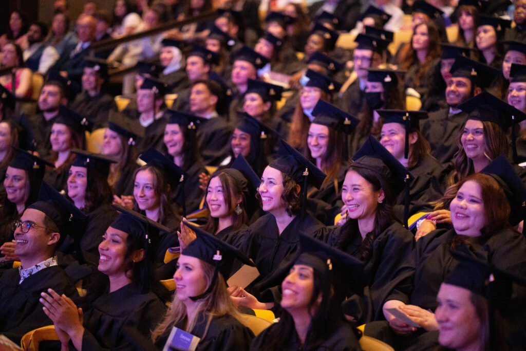A sea of smiling graduates