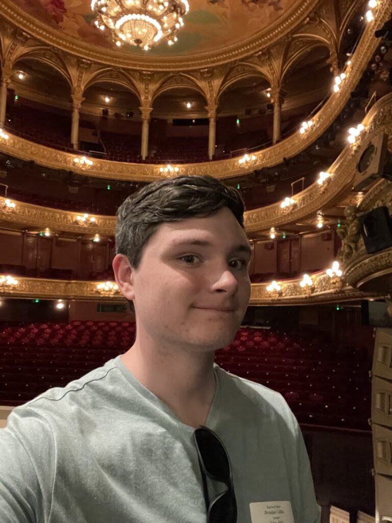 A person at the Royal Swedish Opera