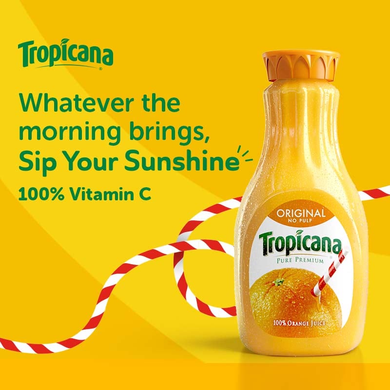 Tropicana orange juice advertisement