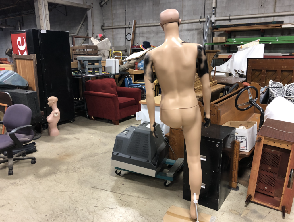Two incomplete mannequins