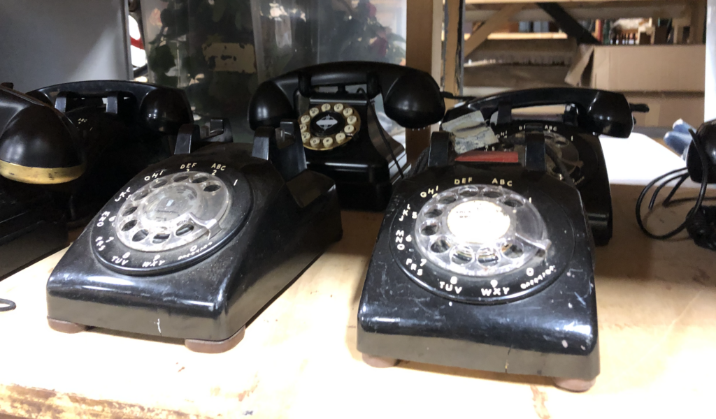Old rotary phones