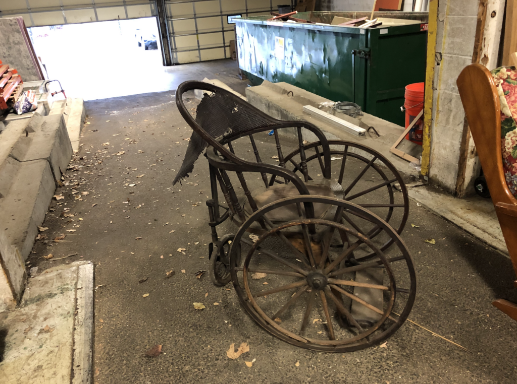 An old Civil War era wheelchair