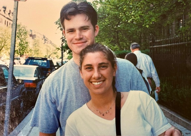 Matt and Jill Arnold on Beacon Street back in the 1990s