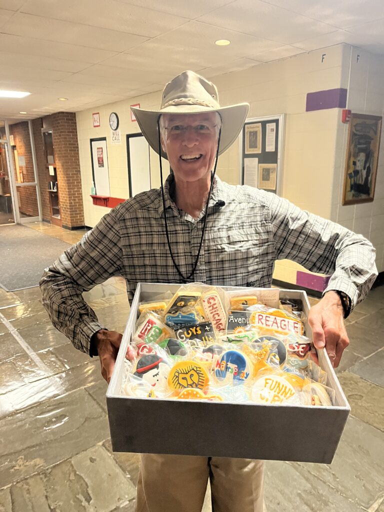 Gary Overhultz initial visit to RMT after winning special cookies at a silent auction