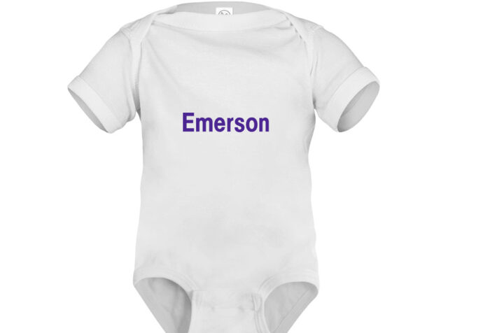 onesie that says Emerson