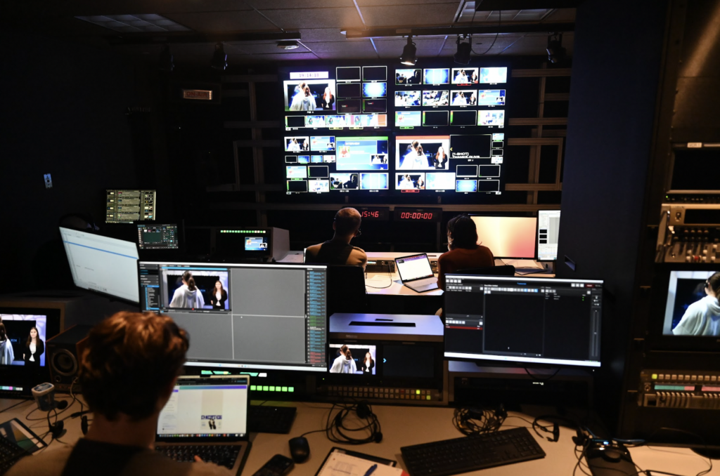 A view of the production room