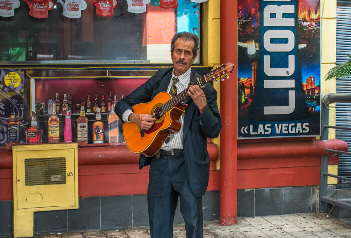 A solo Mariachi performer