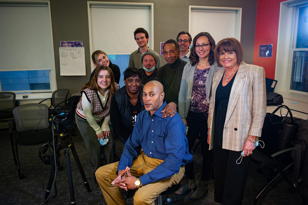 Participants in the Changing Narratives of Gun Violence posing for picture