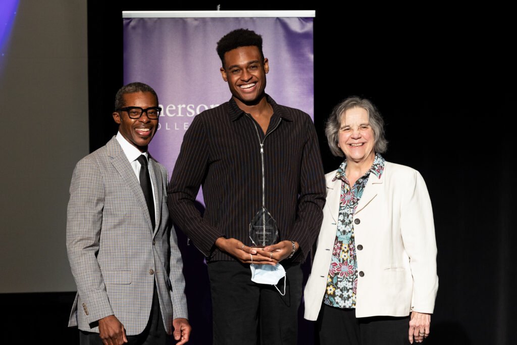 Wesley Days receiving award