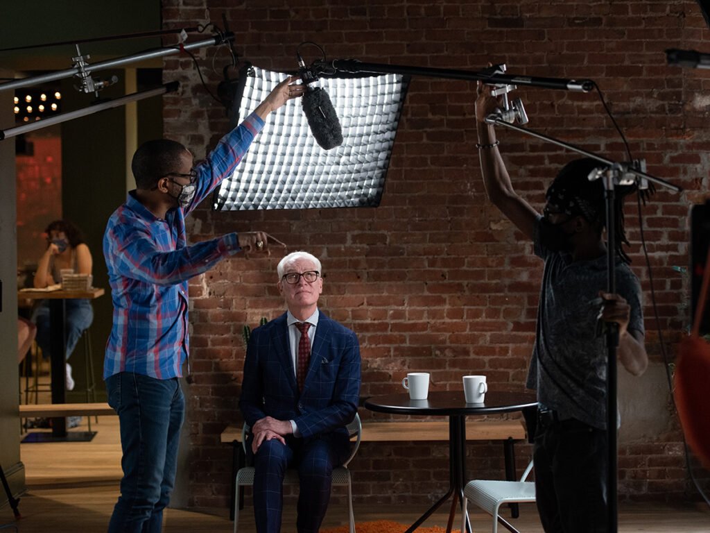 Tim Gunn and production crew. 