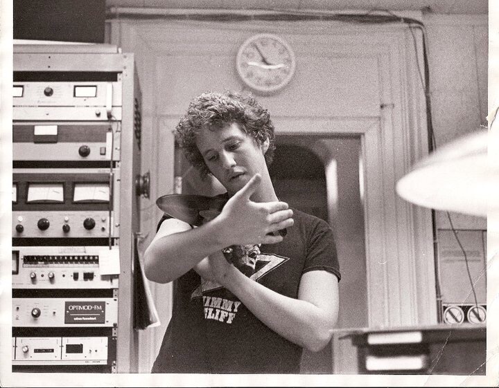 Doug Herzog as a student working in WERS