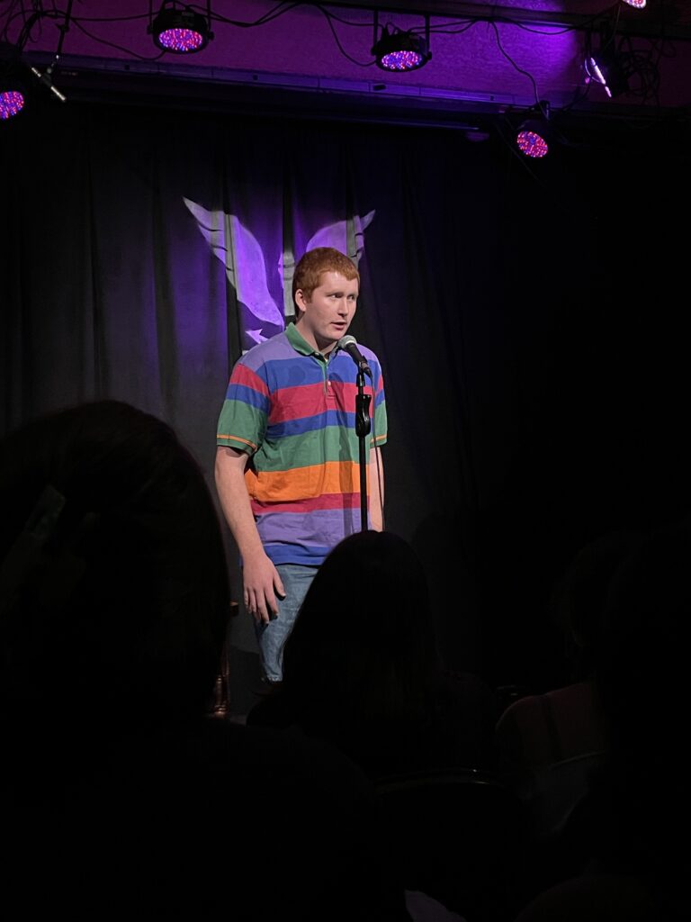 Graham Eiden performs stand-up