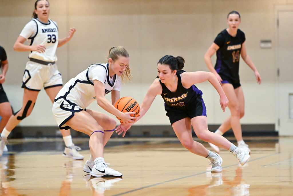 Bri Frongillo tries to steal the ball from an opponent