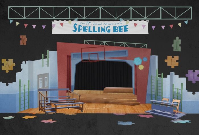 Set rendering for The 25th Annual Putnam County Spelling Bee