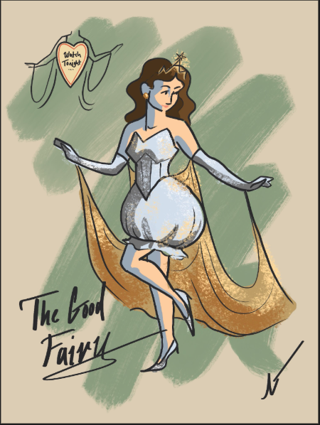 A rendering of the Good Fairy dress