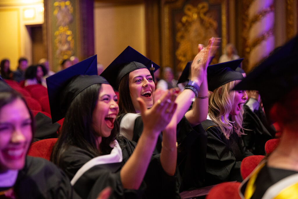 Graduates cheer