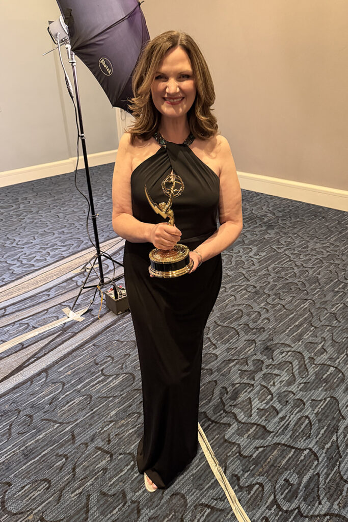 Sharman Sacchetti with Emmy