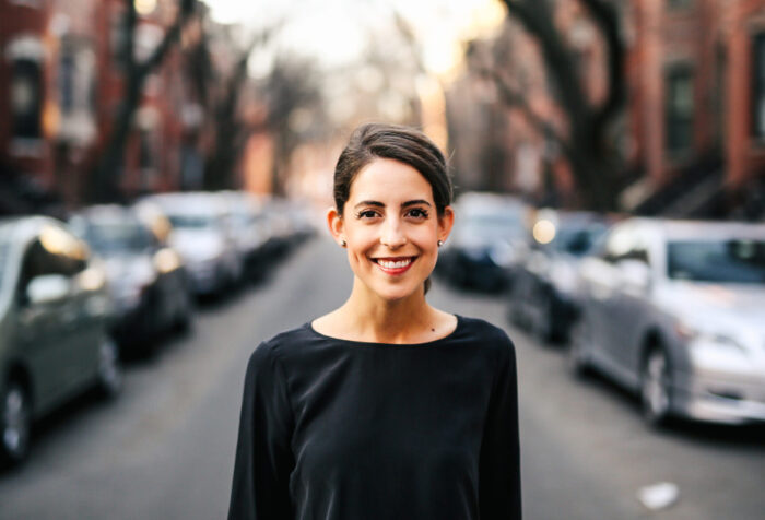 Natalie Lemle in Boston street