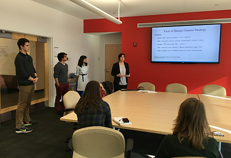 Students pitch Greater Boston Food Bank