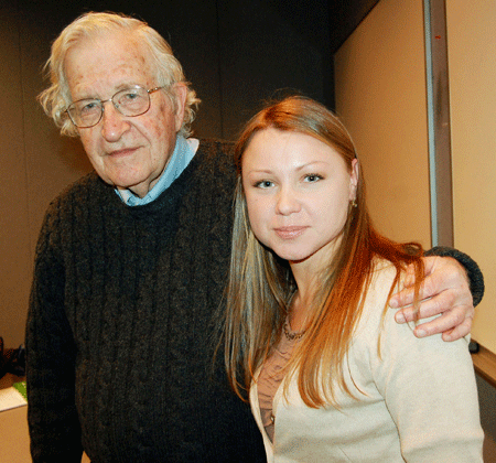 Headshot of Noam Chomsky