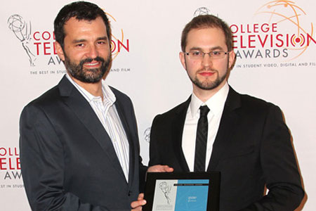 emmy-winning director greg yaitanes and julian higgins at the college television awards