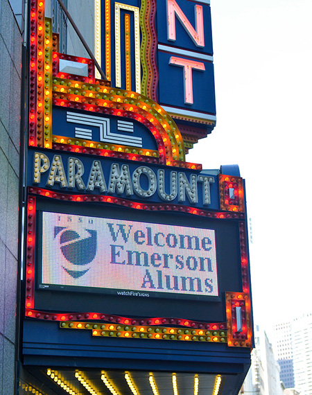 2015 Alumni Weekend - Paramount sign