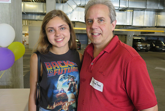 Kelly Budish '15 and her dad, Andrew Budish