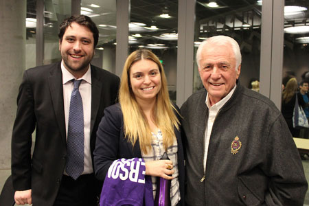 Adam Ginivisian and Natalie Gergely with Allan Blye