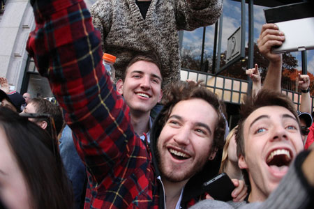 Students in parade 